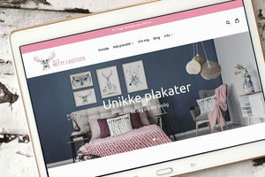 Webshop med plakater - artbymettelaustsen.dk