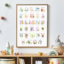 ABC-plakat - blandede farver