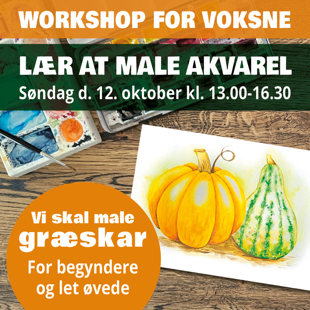 Workshop for voksne - Søndag den 12. oktober kl. 13.00-16.30