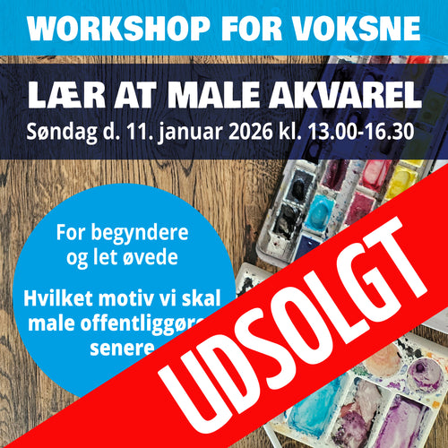 Workshop for voksne - Søndag den 11. januar 2026 kl. 13.00-16.30