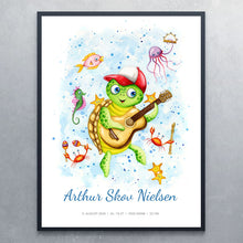 Plakat med skildpadde