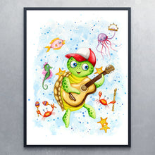 Plakat med skildpadde
