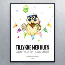 Studenter-ugle + personlig hilsen