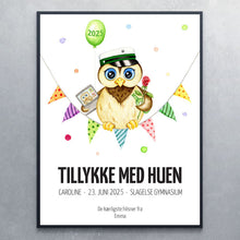 Studenter-ugle + personlig hilsen