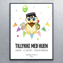 Studenter-ugle + personlig hilsen