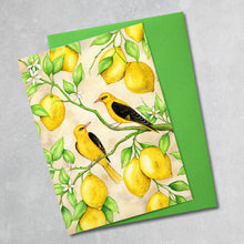 Kort med citroner og piroler