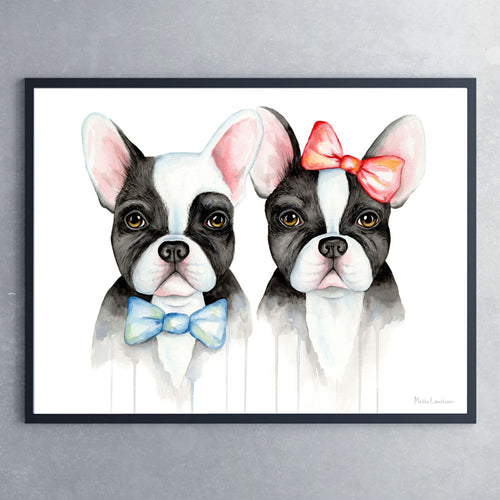 Plakat med hunde - Art by Mette Laustsen