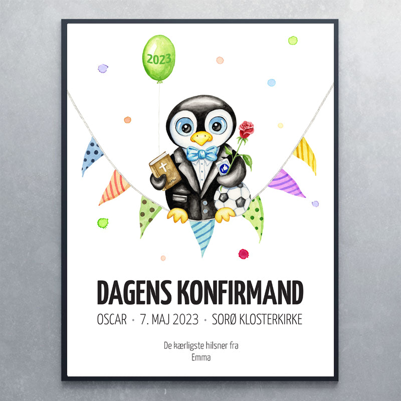 Plakat til konfirmand