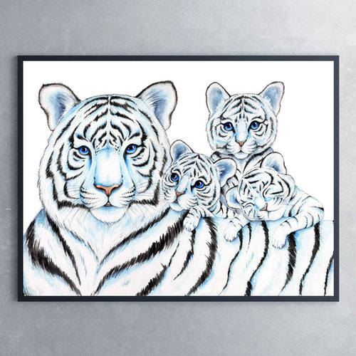 Tiger med unger